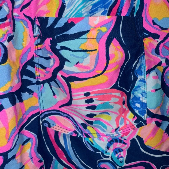 Lilly Pulitzer Women's Size Small Run Around Shorts Floral Pink Blue Beach 29522 - Picture 3 of 9